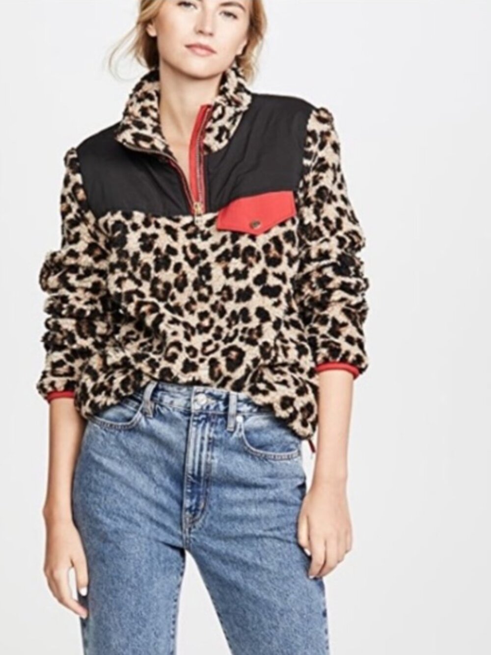 VERONICA BEARD Kylan Sherpa Pullover